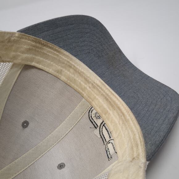 CES Snapback Mesh Back Trucker Hat Gray One Size Embroidered Richardson - Picture 8 of 10